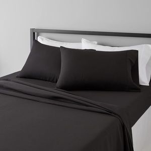 Amazon Basics Full Size Sheet Set BLACK - NEW NEVER OPENED